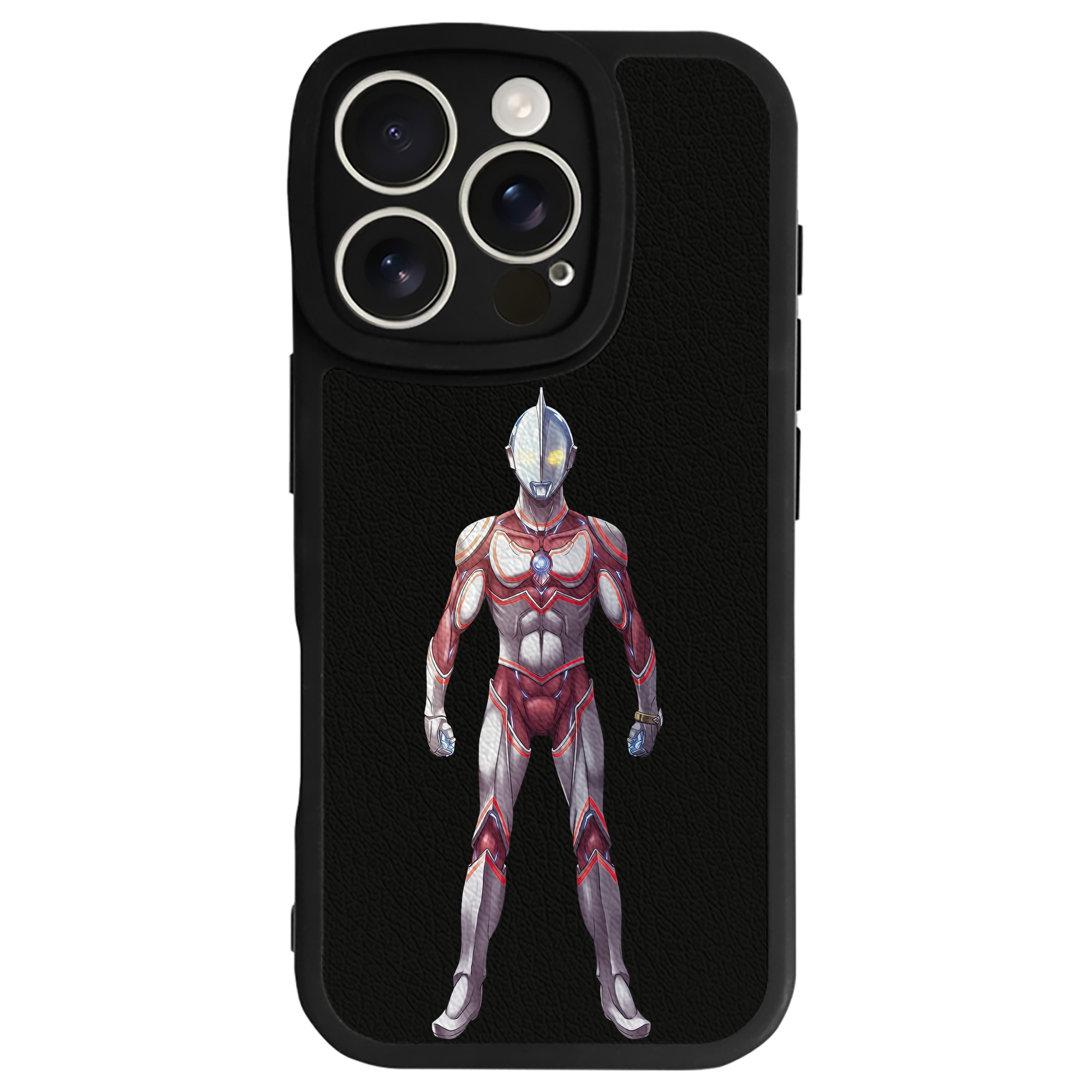 （画像用） ウルトラマン Ultraman 【iPhone 16シリーズ対応】シリコンスマホケース（レザー調） 材質：シリコン